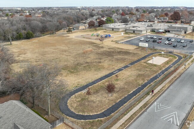 Peters Elementary School offers students lots of room to run and play