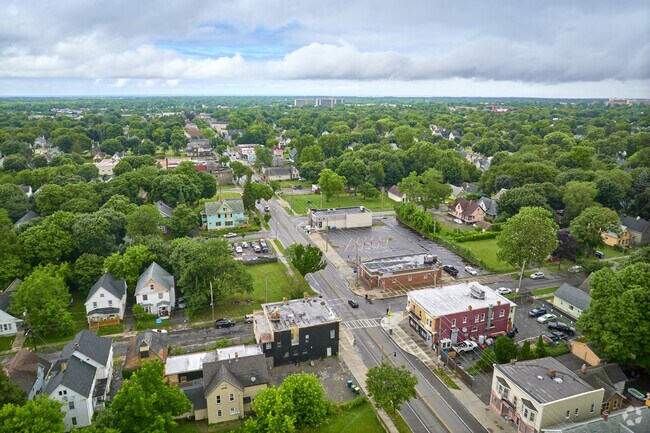 Upper Falls is very close to downtown Rochester transportation hubs.