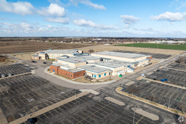 Here is an aerial view of Goddard High School.