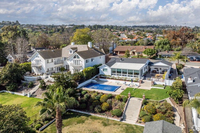 Homes are built up the hills, and many enjoy spectacular views of Rolling Hills Estates and beyond.