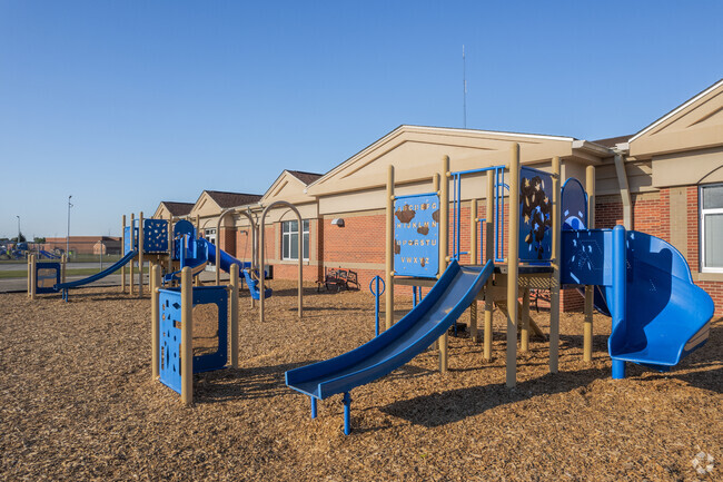 South Creek Elementary School in Indianapolis has a great playground for students to enjoy.