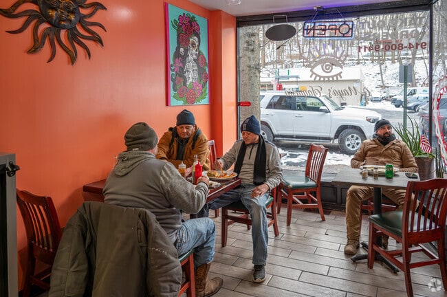 Residents enjoy lunch at family-owned Maya's Taqueria in Briarcliff Manor.