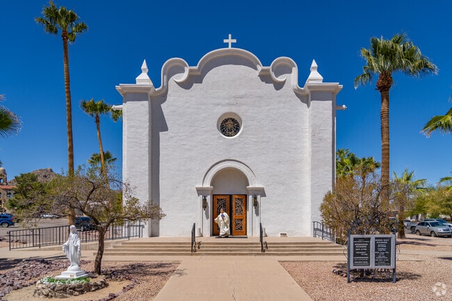 Immaculate Conception Catholic Church is a spiritual and architectural landmark in Ajo.
