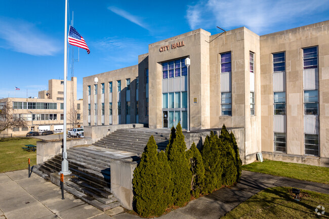 Pontiac's City Hall is located on Woodward Avenue near downtown.