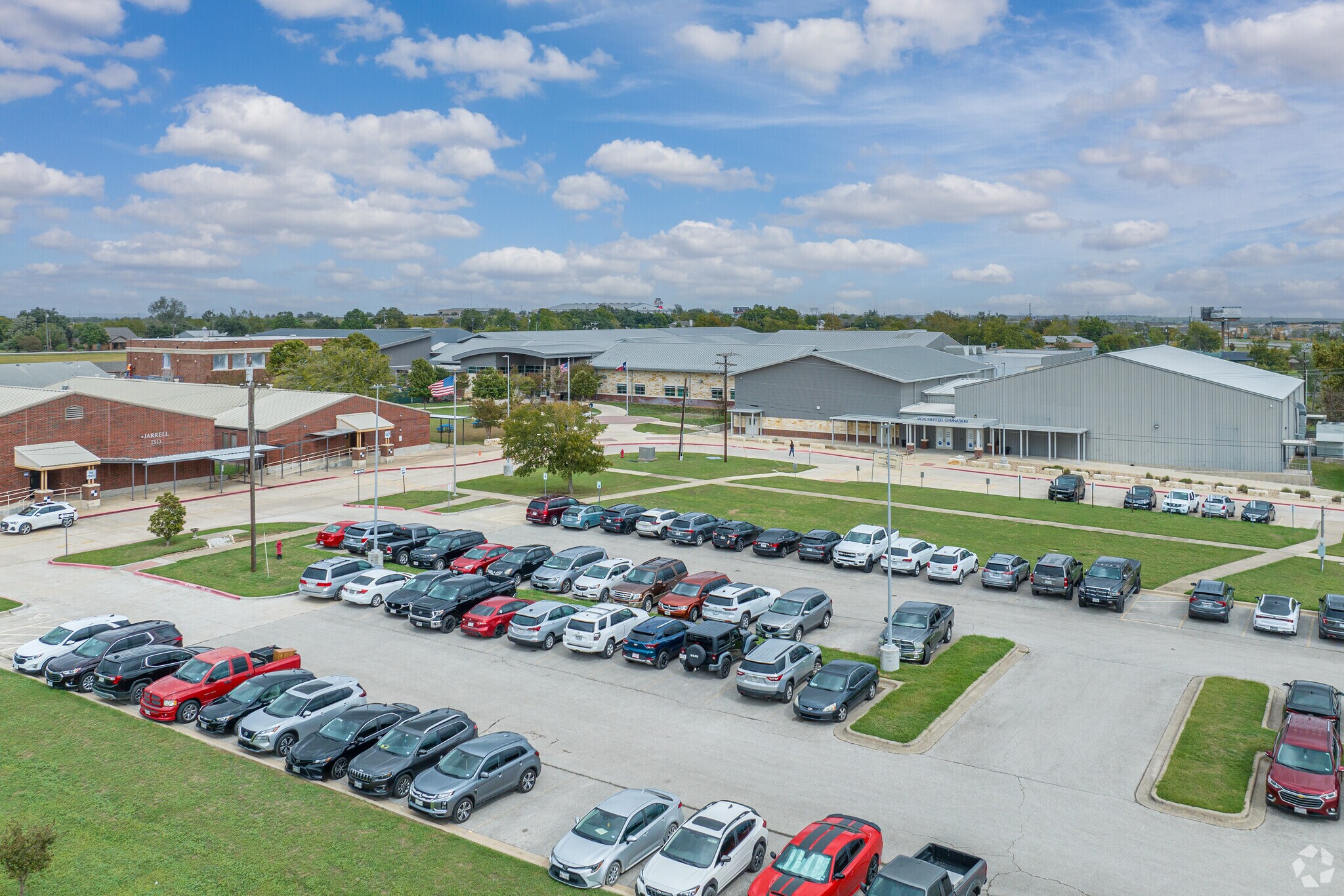 Jarrell Intermediate School boast a spacious campus for innovative learning and student success.