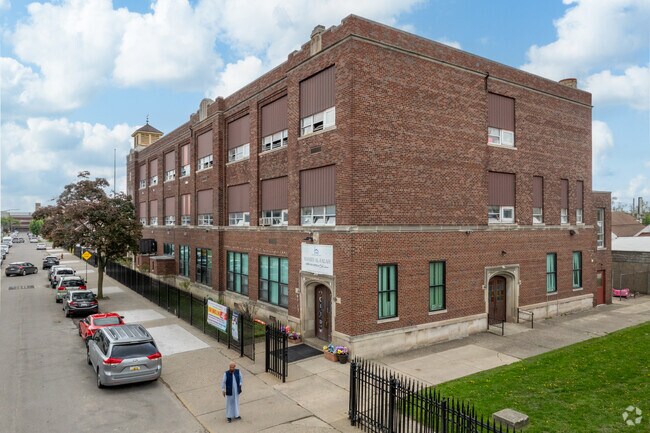 Al-Falah Mosque is an important community hub on McDoougall Street in Campau-Banglatown.