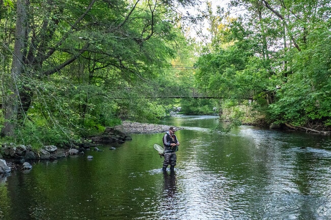 Red Coat locals enjoy great fishing in the Saugatuck River.