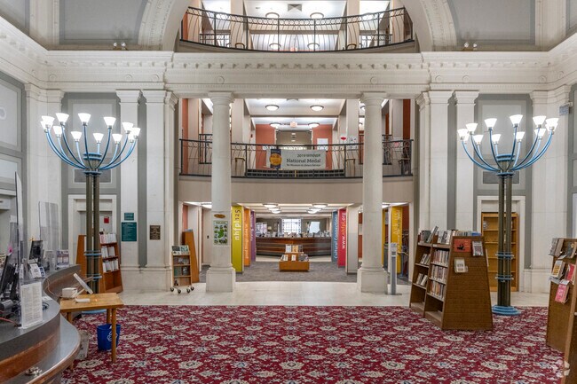 Visit the New Haven Public Library in downtown New Haven.