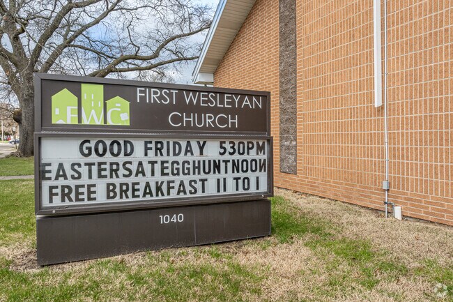 First Wesleyan Church is central to the Oakview neighborhood, planning community activities.