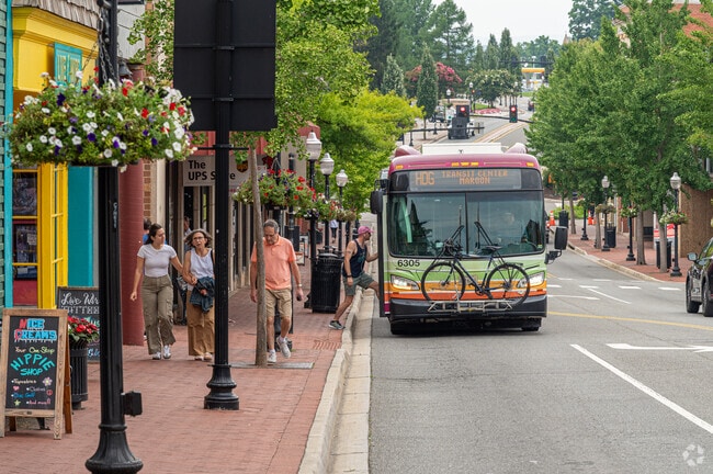 Downtown Eastside relies on a free bus service that operates within Blacksburg.