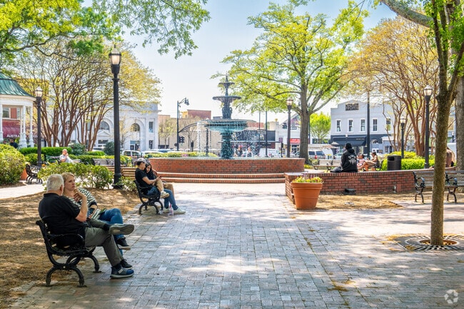 You can sit back and enjoy the scenery at Glover Park in Downtown Marietta.