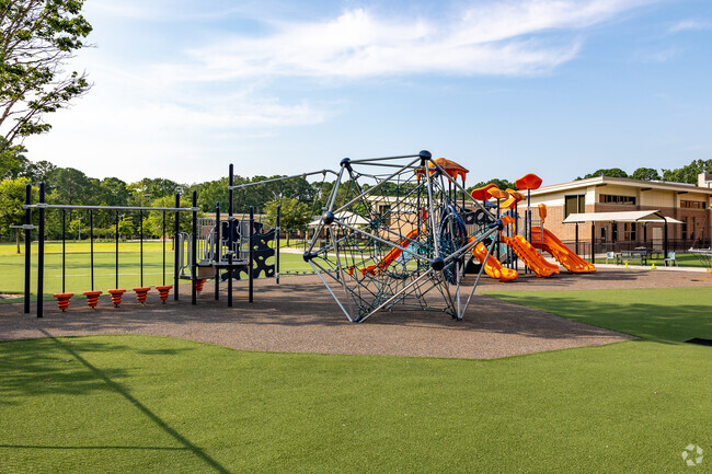 Students love the outdoor playground areas at the Springfield Elementary School in Charleston.