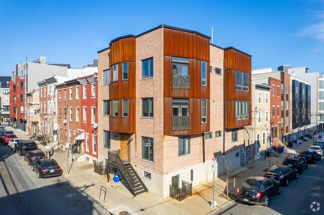 Several newer Fairmount contemporary row homes and condominiums were built after 2015.