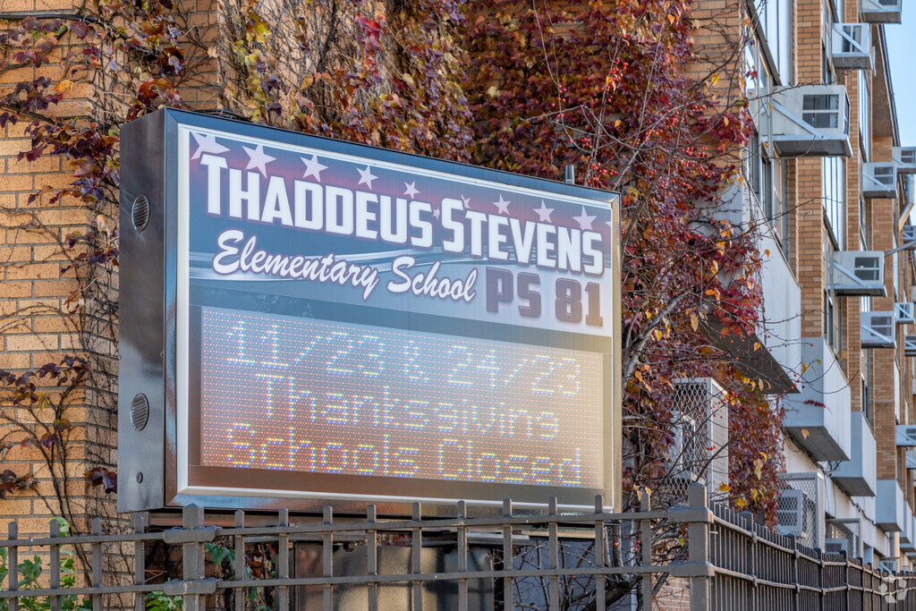 P.S. 81 Thaddeus Stevens offers modern amenities for students.
