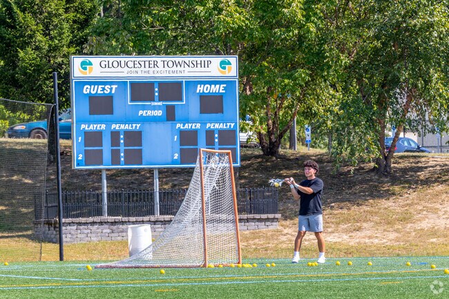 Lacrosse players can practice their shot at Gloucester Township Community Park.