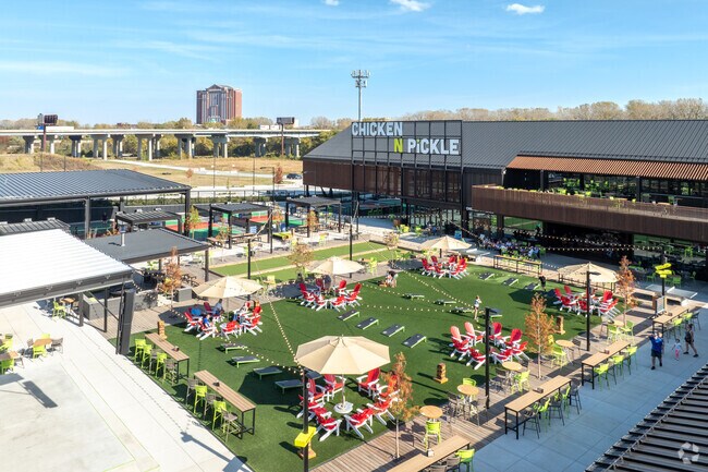 Enjoy some family time at Chicken N Pickle by the river in Saint Charles.