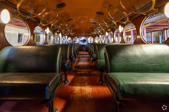 A look inside the elegant vintage train car at the Nevada State Railroad Museum in Carson City.