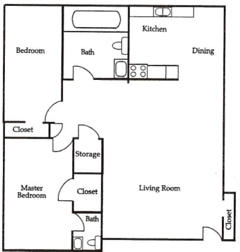 2BR/1.5BA