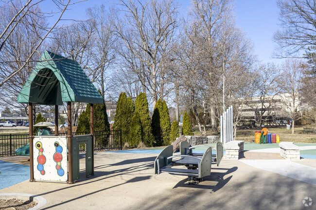 The playground at Brown Park is a big hit with the kids.