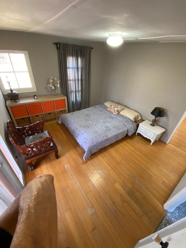 bedroom from a higher angle