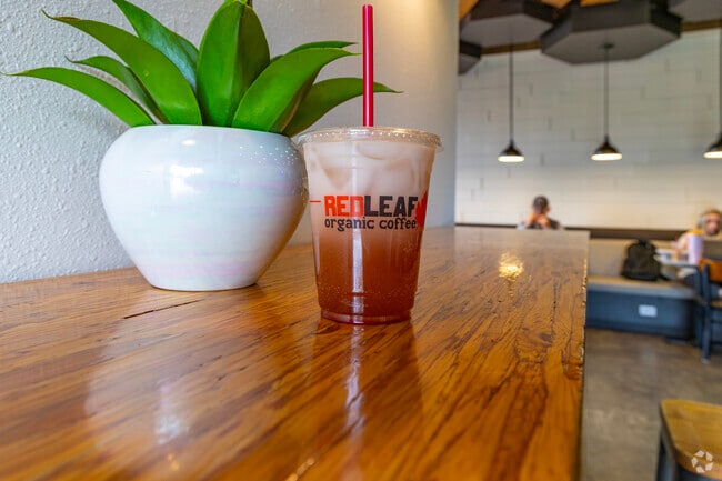 The Red Leaf Cafe serves drinks and treats to start your morning right in Memorial Park.