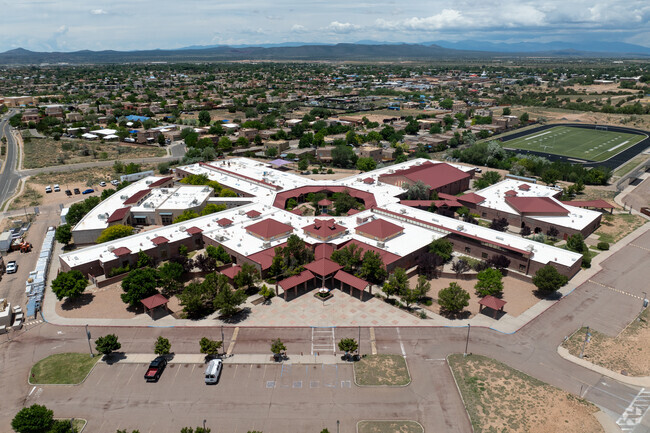 The large campus at Ortiz Middle School has room for students to enjoy many programs.