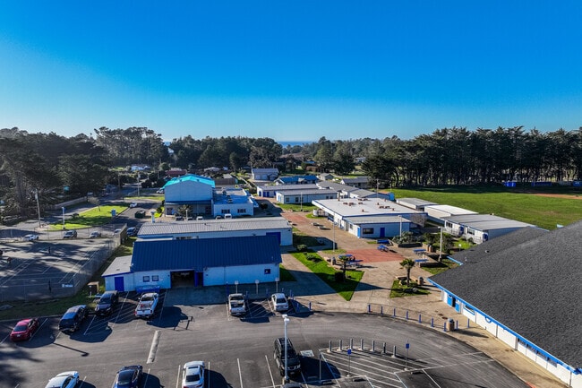 Point Arena High School has a large campus in Mendocino County.