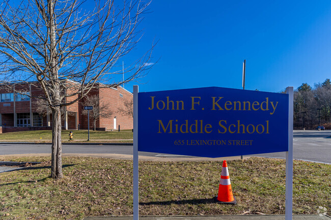 John F Kennedy Middle School is located in Piety Corner, Waltham.
