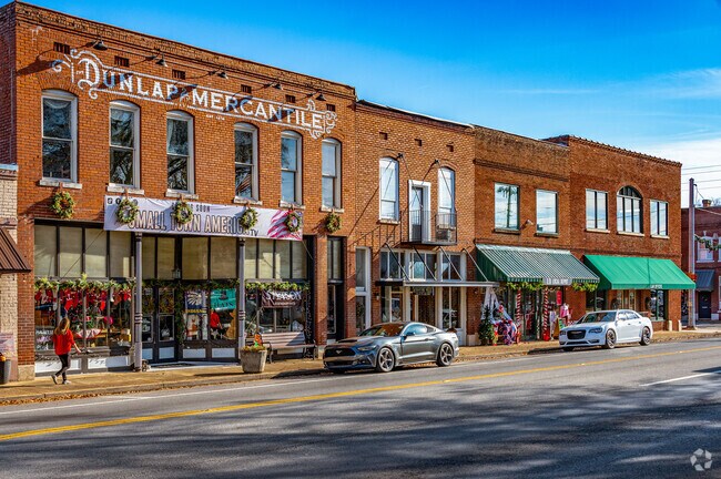 Find small town charm in downtown Dunlap.