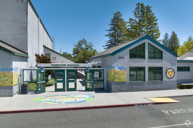 The Hamilton Meadow Park School educates Bel Marin Keys students in grades Kindergarten through 8th.