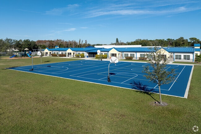 Basketball is a great exercise and fun activity for kids at Pinar Elementary School.