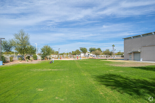 Run around the open field at Dream City Christian School in Glendale.