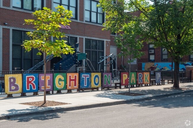 Brighton Park Elementary School strives to put the "bright" in Brighton with a colorful campus.