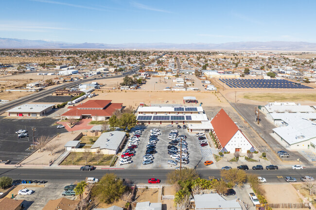 The Saint Ann School offers a sprawling campus when viewed from above.