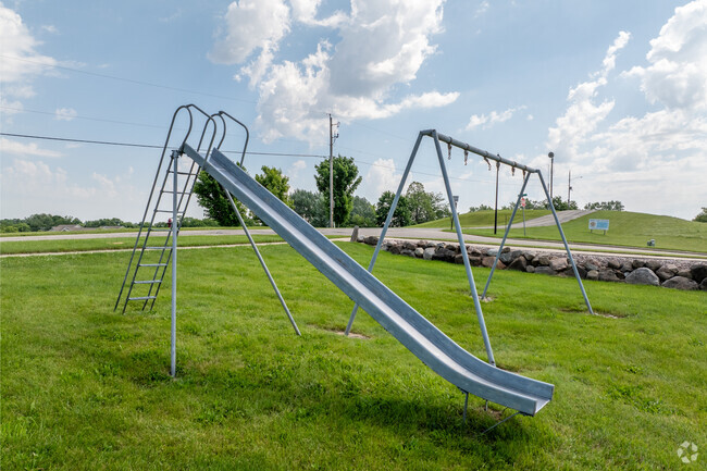 Students can enjoy the playground at Kettle Moraine Baptist Academy.