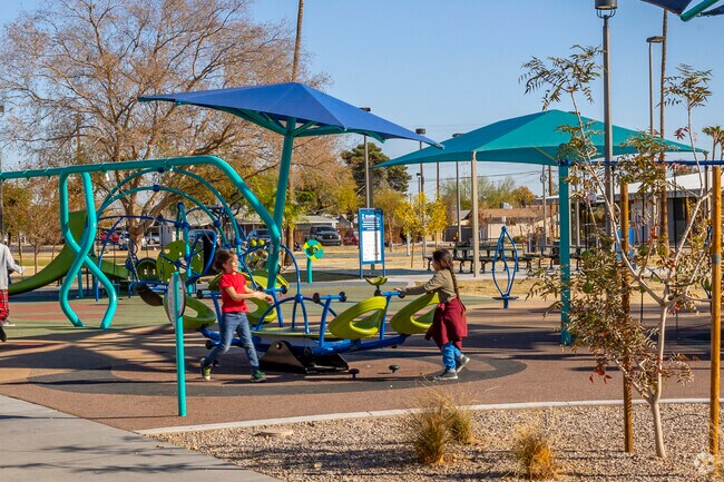 Kids love the playground at Tempe’s Clark Park.