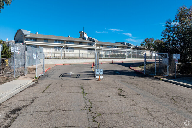 A driveway look at Wangenheim Middle School in Mira Mesa.