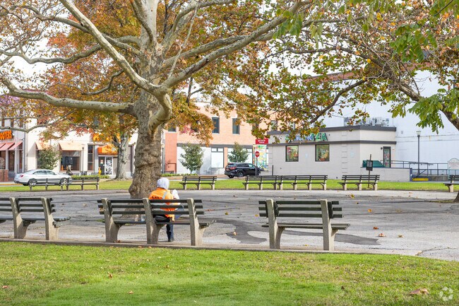 Fresh Meadows Park in Queens offers room to relax.