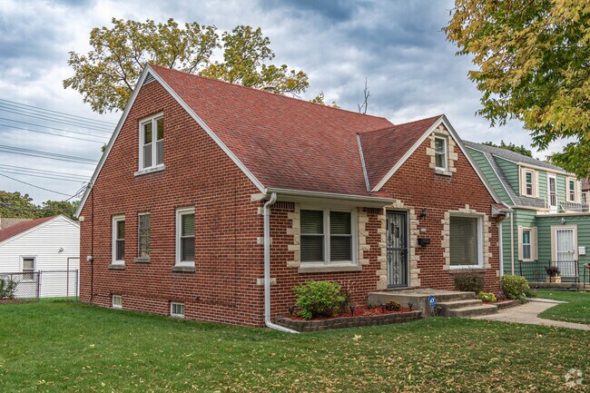 Tudor-style homes line the streets of Hampton Heights in Milwaukee, Wisconsin.