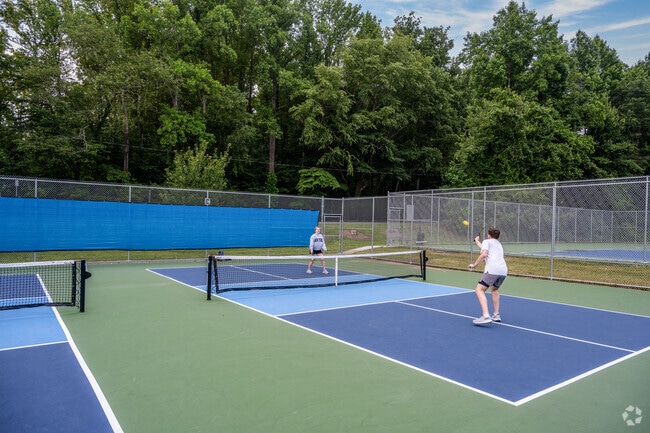 Shaffner Park has new pickleball courts that Salem Woods neighbors can enjoy year-round.