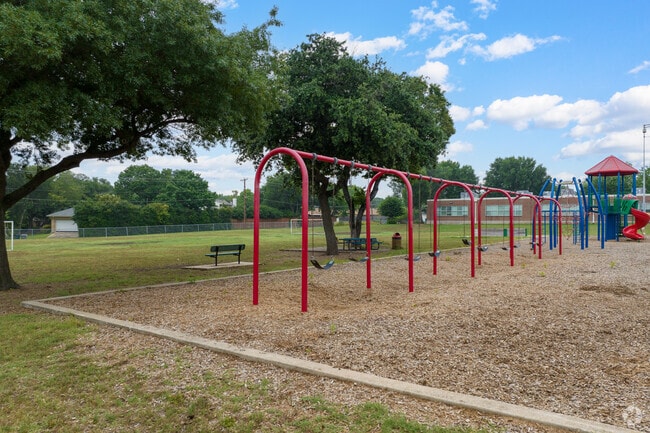 Take a swing during recess at Wallace Elementary School.