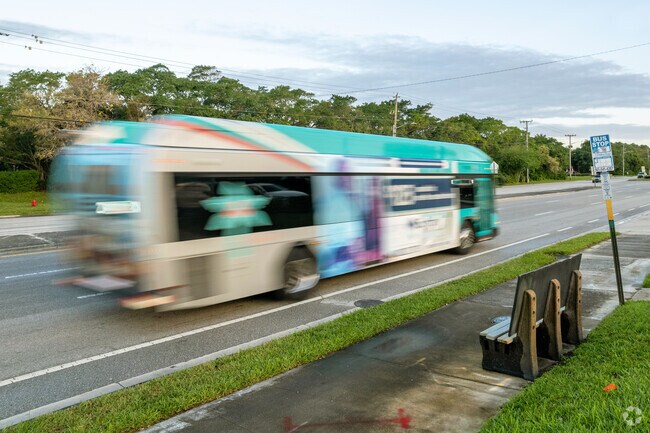 Residents of the Golfview Harbour neighborhood can utilize the bus to get around town.