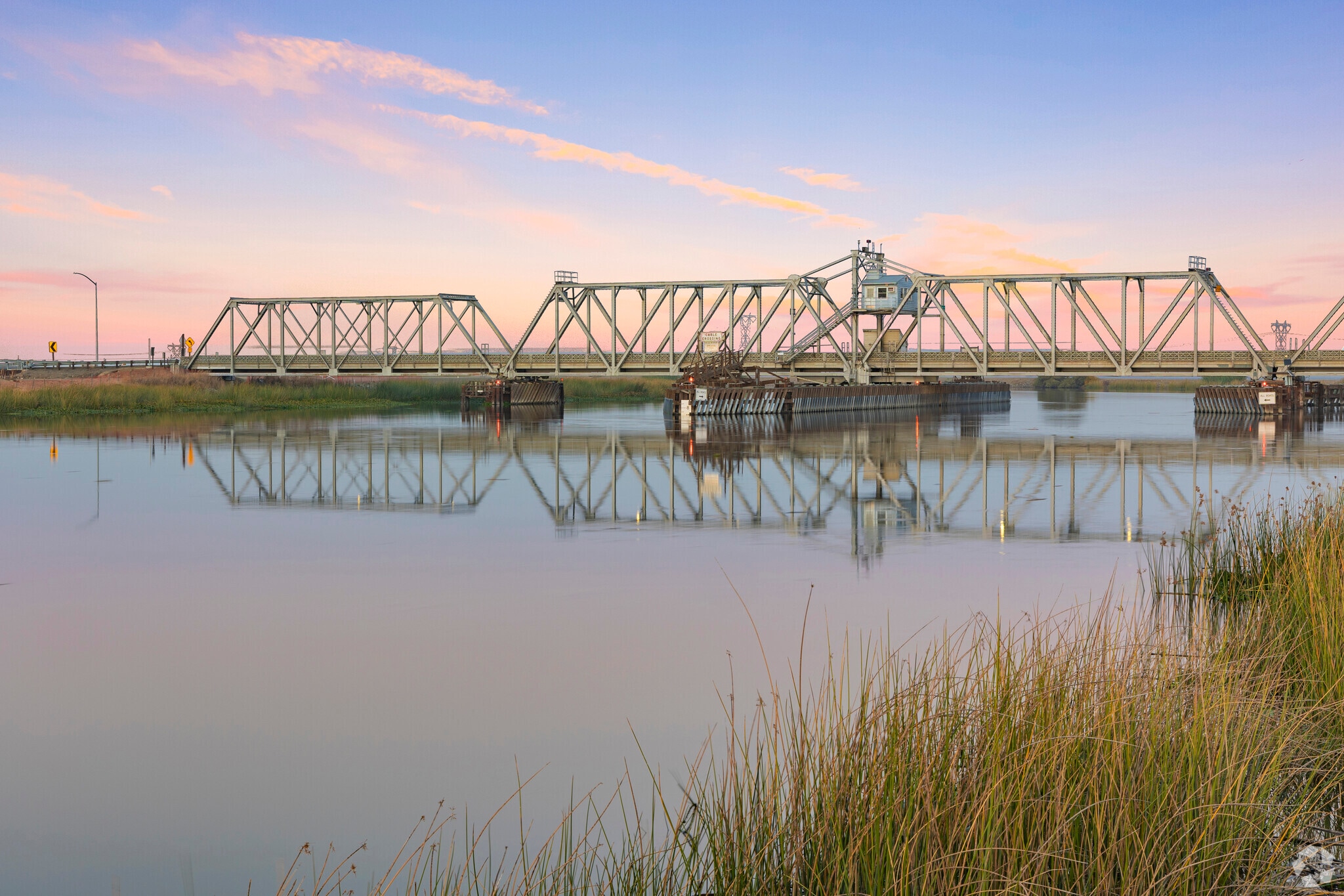 Capturing the breathtaking beauty of Discovery Bay at sunset, at the CA-4 Old River Bridge.