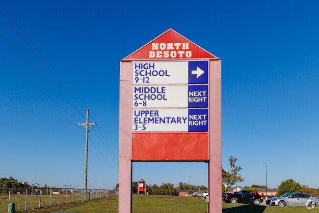 The North DeSoto Campus comprises Elementary Middle and High School.