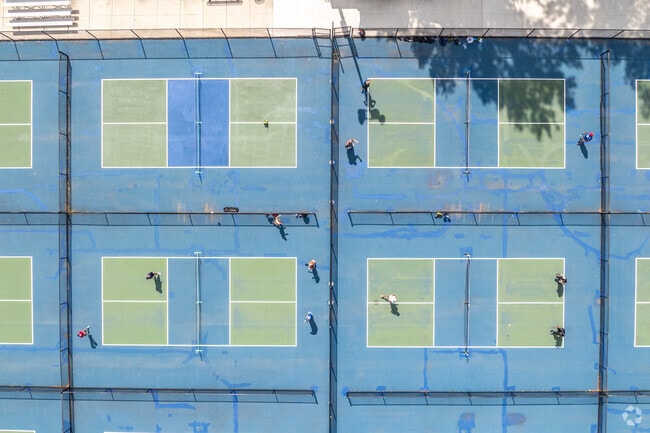 Locals can enjoy the many pickle ball courts at McCaw Park.