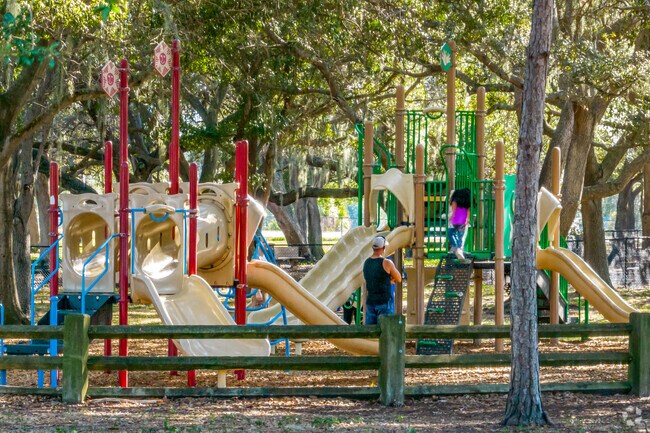 Parents love to take their kids to the playground at Walsingham Park near Collins Estates.