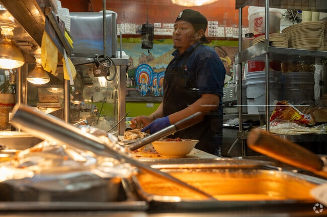Get a taste of authentic Mexican cuisine at El Mercadito a indoor market off 1st street.