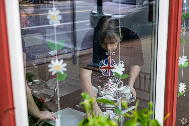 One of downtown Tecumseh's most bustling stops is the British Tea Garden cafe and tea shop.