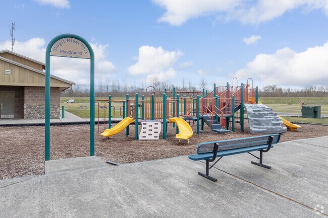 Take the family to the playground at Skagit River Park in Burlington.