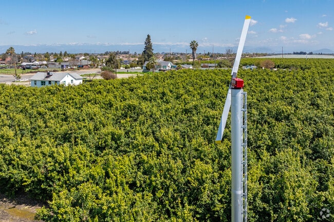 The Cecile area sits against productive farmland in Fresno.